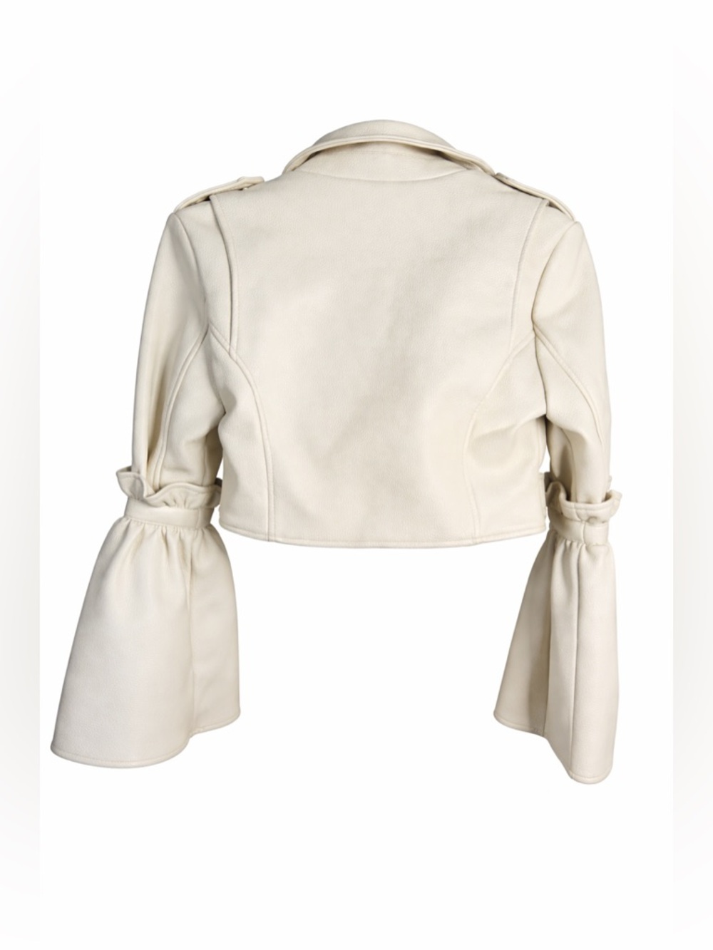 🌺 Azalea Wang Faux Leather Cropped Moto Jacket - Picture 4 of 4